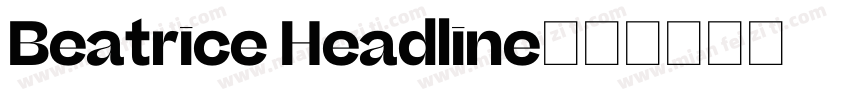 Beatrice Headline字体转换